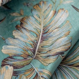 Chenille-Pimennysverhot Eurooppalaistyylisillä Kasvikuvioinnilla