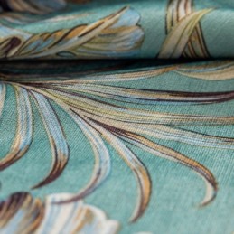 Chenille-Pimennysverhot Eurooppalaistyylisillä Kasvikuvioinnilla