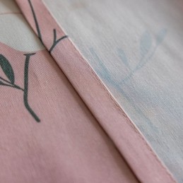 Mittatilaustyönä Tehty Puuvillaverho Kukkakuvioinen Pohjoismainen Tyyli