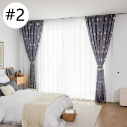 Mittatilaustyönä Tehty Puuvillaverho Kukkakuvioinen Pohjoismainen Tyyli