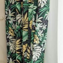 Chenille-Pimennysverhot Eurooppalaistyylisillä Kasvikuvioinnilla