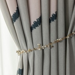 Puuvillaverho Mittatilaustyönä Tehty Verho Sydämenmuotoinen Kuviollinen Pohjoismainen