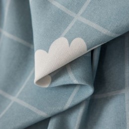 Mittatilaustyönä Tehty Puuvillaverho Kukkakuvioinen Pohjoismainen Tyyli