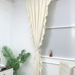 Mittatilaustyönä Valmistettu Pohjoismainen Šenilleverho, Yksivärinen Liitos Olohuoneeseen, Makuuhuoneeseen