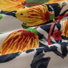 Mittatilaustyönä Tehty Puuvillaverho, Kasvikuvioitu, Pohjoismainen Tyyli