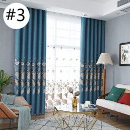 Pohjoismaiset Pimennysverhot Kukkakirjonnalla Olohuoneeseen Ja Makuuhuoneeseen