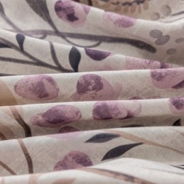 Mittatilaustyönä Tehty Pohjoismainen Verho Puuvillakasvikuvioinen Verho