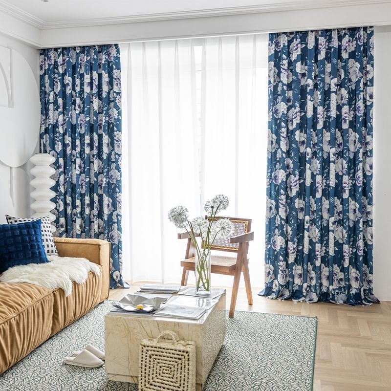 Kukkakuvioinen Verho Mittatilaustyönä, Pohjoismaista Puuvillaa