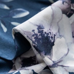 Kukkakuvioinen Verho Mittatilaustyönä, Pohjoismaista Puuvillaa