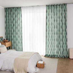 Lehtikuvioitu Verho...