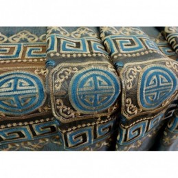 Puolipimennysverho Mittatilaustyönä Tehty Verho Kiinalaiseen Tyyliin Twill-Samettikirjonta Olohuoneeseen Ja Makuuhuoneeseen