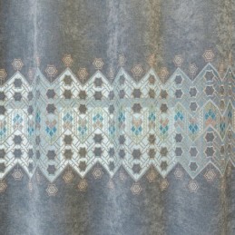 Pimennysverho Mittatilaustyönä Tehty Verho Geometrinen Kirjonta Pohjoismaiseen Tyyliin Olohuoneeseen Makuuhuoneeseen