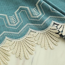 Chenille-Puolipimennysverhot Kiinalaistyylisillä Vuorikirjonnalla, Olohuone, Makuuhuone