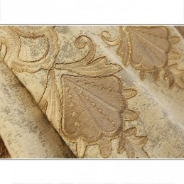 Chenille-Puolipimennysverho Mittatilaustyönä Tehty Verho Eurooppalainen Kukkakirjonta Olohuone Makuuhuone