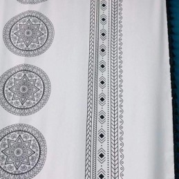 Mittatilaustyönä Tehty Painettu Pellavaverho Pohjoismaiseen Tyyliin Olohuoneeseen Ja Makuuhuoneeseen