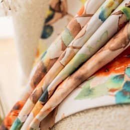 Mittatilaustyönä Tehty Verho Kasvikuvioinen Amerikkalaistyylinen Verho