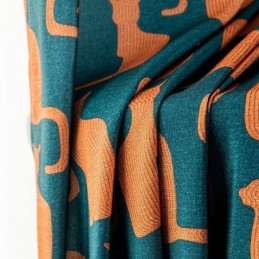 Mittatilaustyönä Tehty Puuvillaverho, Kissanpentukuvioinen, Pohjoismainen Tyyli