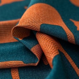 Mittatilaustyönä Tehty Puuvillaverho, Kissanpentukuvioinen, Pohjoismainen Tyyli