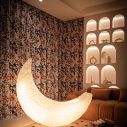 Mittatilaustyönä Valmistettu Pohjoismainen Puuvillaverho Lehtikuvioitu Verho