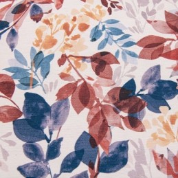 Mittatilaustyönä Valmistettu Pohjoismainen Puuvillaverho Lehtikuvioitu Verho