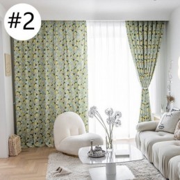 Mittatilaustyönä Tehty Puuvillaverho, Hedelmäkuvioinen, Pohjoismainen