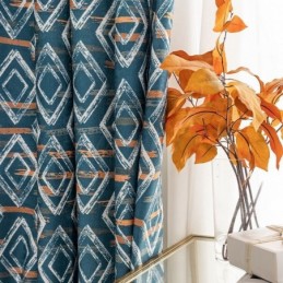 Mittatilaustyönä Tehty Verho, Rombikuvioinen, Pohjoismainen Tyyli