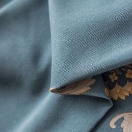 Mittatilaustyönä Tehty Puuvillaverho Eurooppalaistyylisellä Kukkakuviolla