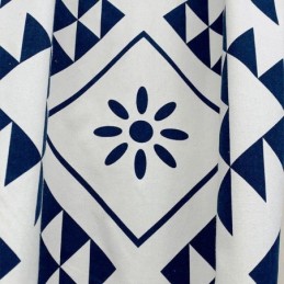 Pohjoismaisen Tyyliset Pellavaverhot Geometrisella Kuvioinnilla Olohuoneeseen Ja Makuuhuoneeseen