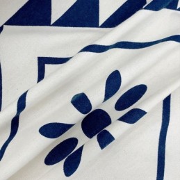 Pohjoismaisen Tyyliset Pellavaverhot Geometrisella Kuvioinnilla Olohuoneeseen Ja Makuuhuoneeseen