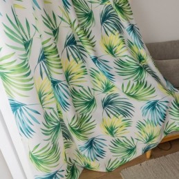 Mittatilaustyönä Tehty Verho, Pohjoismaiseen Tyyliin Lehtikuvioitu Verho