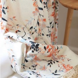 Kasvikuvioiset Verhot Polyesteri Pimennysverhot Olohuone Makuuhuone