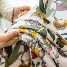 Lehtikuvioiset Verhot Amerikkalaistyylisestä Polyesteristä