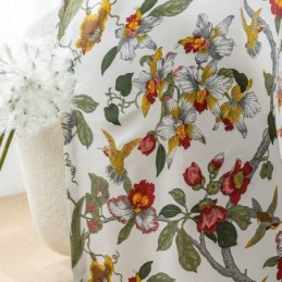 Lehtikuvioiset Verhot Amerikkalaistyylisestä Polyesteristä