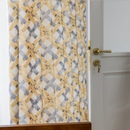 Mittatilaustyönä Valmistettu Puuvillaverho, Pohjoismaiseen Tyyliin Painettu Verho