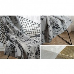 Pellavainen Pimennysverho Mittatilaustyönä Tehty Verho, Pohjoismainen Kasvikirjailu, Olohuone, Makuuhuone