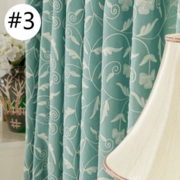 Puuvillainen Pimennysverho Mittatilaustyönä, Viiniköynnöskirjailtu, Pohjoismainen Tyyli, Olohuoneeseen, Makuuhuoneeseen