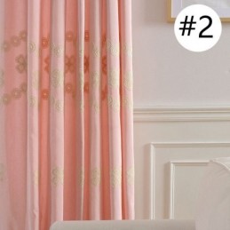 Pohjoismaiseen Tyyliin Puuvillainen Pimennysverho Mittatilaustyönä Tehty Kukkakirjailtu Verho