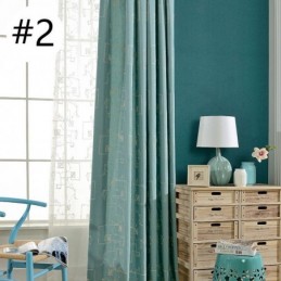 Puuvillainen Pimennysverho Mittatilaustyönä, Pohjoismaiseen Tyyliin, Kirjailtu, Olohuoneeseen, Makuuhuoneeseen