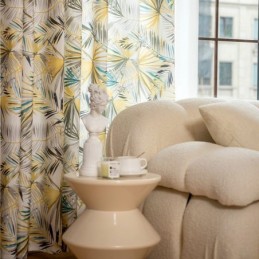 Puuvillaverhot Amerikkalaistyylisillä Värikkäillä Banaaninlehdillä