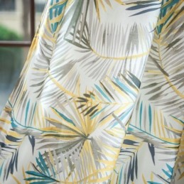 Puuvillaverhot Amerikkalaistyylisillä Värikkäillä Banaaninlehdillä