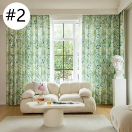 Puuvillaverhot Amerikkalaistyylisillä Värikkäillä Banaaninlehdillä