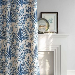 Kasvikuvioinen Verho Mittatilaustyönä Tehty Verho Pimennysverhot Olohuoneeseen Makuuhuoneeseen