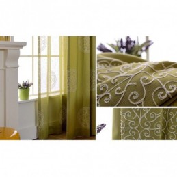 Puuvillainen Kirjailtu Verho Mittatilaustyönä Tehty Verho Pohjoismainen Pimennys Olohuoneeseen Makuuhuoneeseen