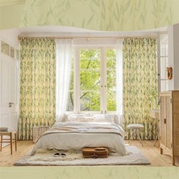 Amerikkalaiset Chevron-Verhot Musteella, Bambunlehtikuvioinnilla