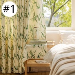 Amerikkalaiset Chevron-Verhot Musteella, Bambunlehtikuvioinnilla