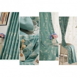 Kasveilla Kirjailtu Verho Mittatilaustyönä Tehty Verho Pohjoismaiseen Tyyliin Puuvillaa Olohuoneeseen Makuuhuoneeseen