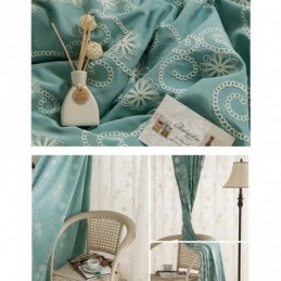 Kasveilla Kirjailtu Verho Mittatilaustyönä Tehty Verho Pohjoismaiseen Tyyliin Puuvillaa Olohuoneeseen Makuuhuoneeseen