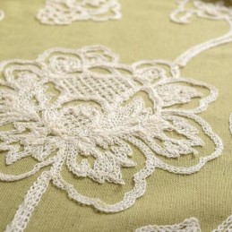 Puuvillainen Pellavainen Pimennysverho Mittatilaustyönä Tehty Verho Pohjoismainen Kukkakuvioinen Kirjailtu Olohuoneeseen Makuuhuoneeseen