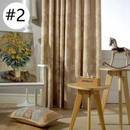 Puuvillainen Pellavainen Pimennysverho Mittatilaustyönä Tehty Verho Pohjoismainen Kukkakuvioinen Kirjailtu Olohuoneeseen Makuuhuoneeseen