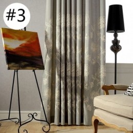 Puuvillainen Pellavainen Pimennysverho Mittatilaustyönä Tehty Verho Pohjoismainen Kukkakuvioinen Kirjailtu Olohuoneeseen Makuuhuoneeseen